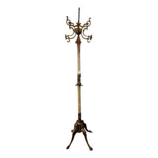 Coat Stand in Bronze and Onyx, 1890s For Sale