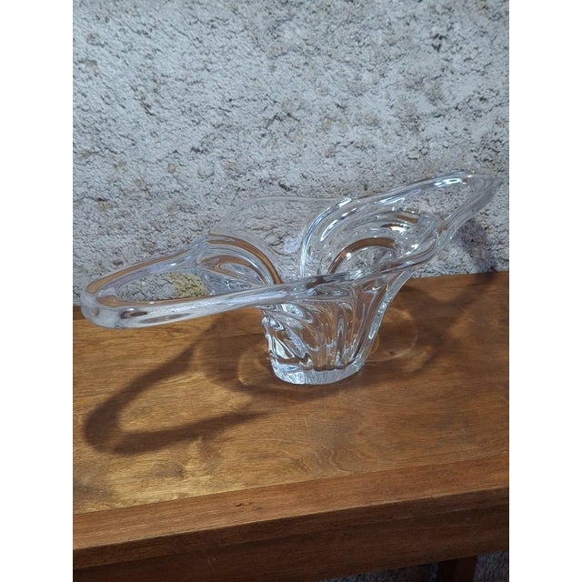 Crystal Centerpiece Bowl from Vannes, 1950s For Sale - Image 3 of 7