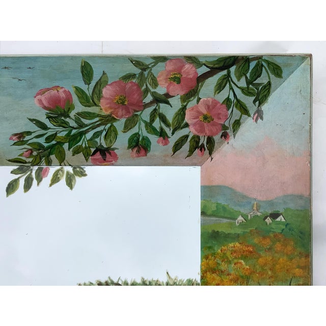Victorian Early 1900s Hand Painted Mirror For Sale - Image 3 of 10