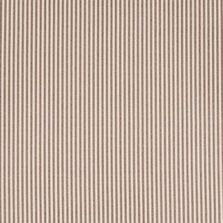 Schumacher Charee Silk Stripe Fabric in Brown For Sale