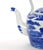 Blue Antique Oversized English Blue and White Porcelain Tea / Coffee Pot For Sale - Image 8 of 15