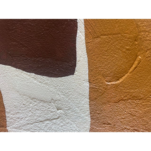 Contemporary abstract painting on canvas. Framed Includes certificate of authenticity R.K. Red believes there is nothing...