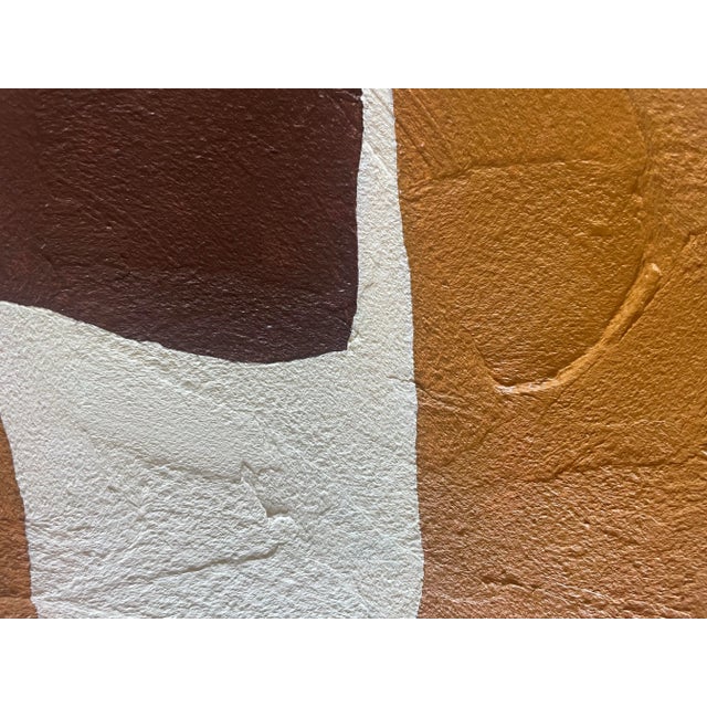 Contemporary abstract painting on canvas. Framed Includes certificate of authenticity R.K. Red believes there is nothing...