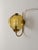 1960s Swedish Modern Brass Wall Sconce with Faceted Amber Glass Shade from Bergboms, 1960 For Sale - Image 5 of 5
