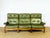 Stunning 1960s scandinavian set comprising three modular armchairs that can be used separately or combined to form an...