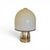 Mid-Century Italian Mushroom Table Lamp in Opaline Murano Glass Dome and Polished Brass, 1970s For Sale - Image 4 of 4