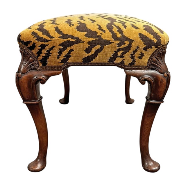 19th Century English Mahogany Chippendale Style Bench For Sale In Chicago - Image 6 of 14