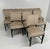 1940s Art Deco Italian Black and Beige Velvet Chairs attributed to Antonio Cassi Ramelli, 1940s, Set of 8 For Sale - Image 5 of 14