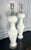 Vintage Murano Ballerina Glass Table Lamps of White For Sale - Image 9 of 10