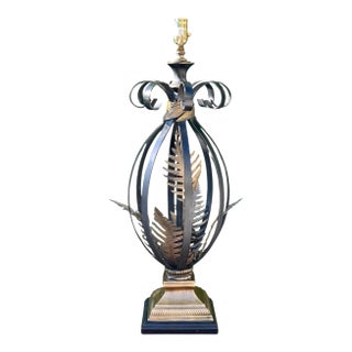Vintage John-Richard Sculptural Fern Leaf Table Lamp For Sale