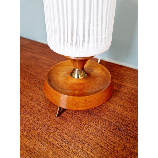 Mid-Century Modern Scandinavian Teak Tripod Lamp, 1960s For Sale - Image 3 of 11