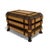 Antique Footed Two-Tone Tramp Art Jewelry Box With Mirror For Sale - Image 4 of 10