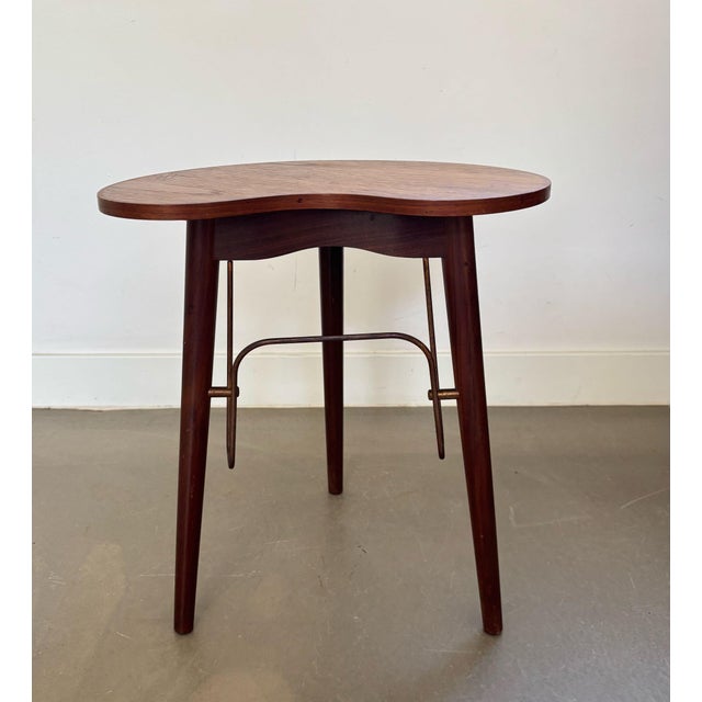 Mid-Century Modern Teak Side Table with Magazine Holder from Gorm Mobler, 1950s For Sale - Image 3 of 14