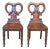 Pair of Early 19th Century English Regency Mahogany Hall Chairs For Sale