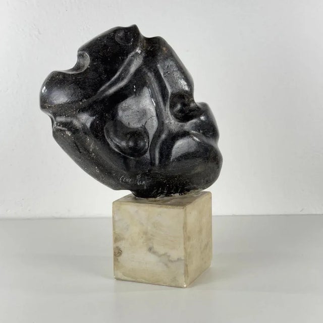 Pietro Cenedella, Abstract Head Sculpture, 1960s-1970s, Marble For Sale - Image 4 of 17