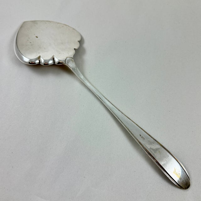 Metal Persian Estate Silver Large Pastry Server For Sale - Image 7 of 9