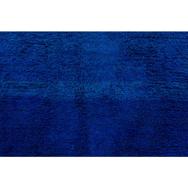 Traditional Vintage Moroccan Wool Rug in Indigo Blue by Rug & Kilim, 1950-1959 For Sale - Image 3 of 9