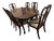 Vintage Ethan Allen Queen Anne Cherry Dining Set – Table, 6 Chairs, 2 Leaves & Custom Pads For Sale