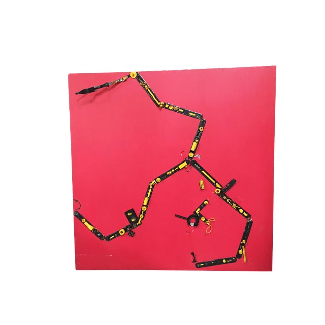 Abstract "Tronic Artey" Artography Large Mixed Media Sculpture by Pasqual Bettio For Sale