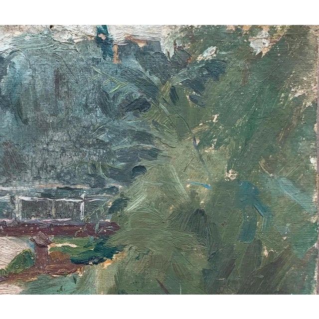 Realism Vintage River Landscape Oil Painting, Ukrainian Art, 1960s 24-28 For Sale - Image 3 of 6