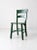 Farmhouse Antique Green Painted Wooden Chair For Sale - Image 3 of 9