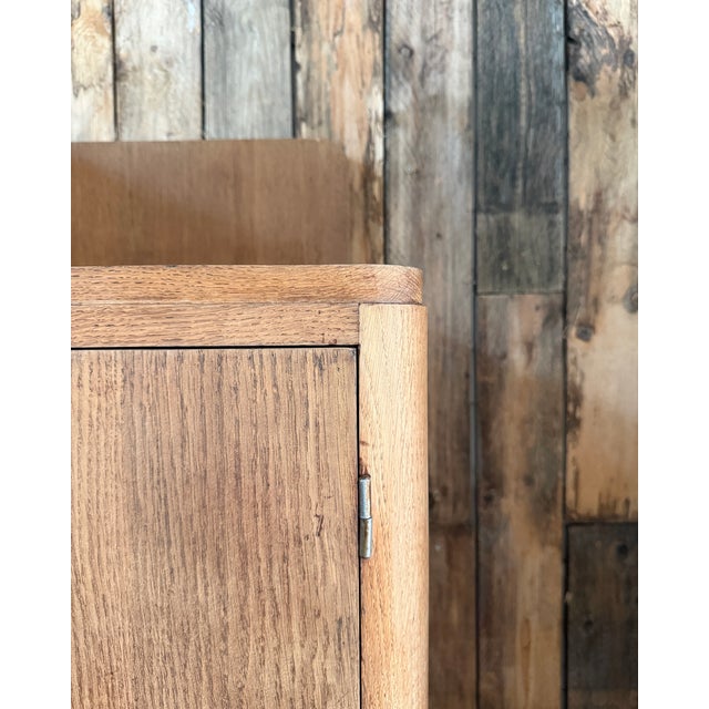 Vintage Art Deco Oak Wardrobe, 1930s For Sale - Image 12 of 18