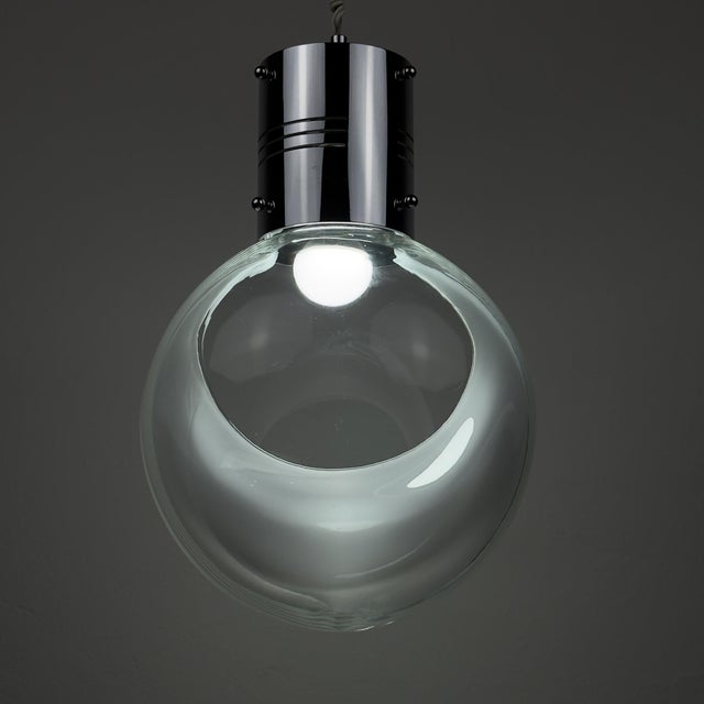 Vintage Membrane Pendant Lamp by Toni Zuccheri for Venini, Italy, 1960s For Sale - Image 6 of 18