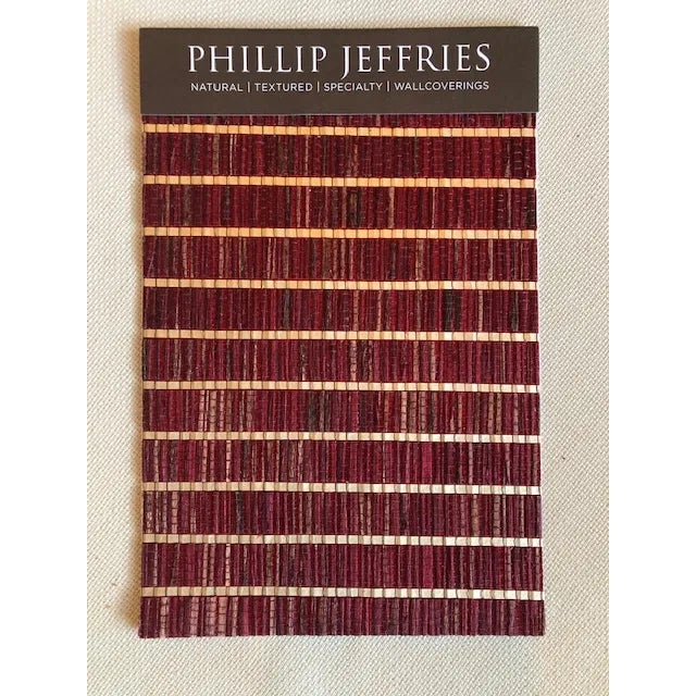Beautiful Phillip Jeffries handcrafted grasscloth wallcovering. Tatami mats serve as inspiration as grasscloth and...