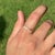 Mexican Modernist Natural Diamond Cluster Stacking Ring Size 5.5 in 14k Yellow Gold For Sale - Image 3 of 15