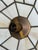 Metal Stained Glass Pendant Lamp with Leaf Motif, 1970s For Sale - Image 7 of 10