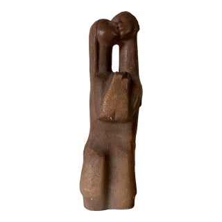 1970's Chuck Dodson Embracing Couple Sculpture For Sale