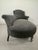 Napoleon III Daybed Gray Velvet For Sale - Image 6 of 18