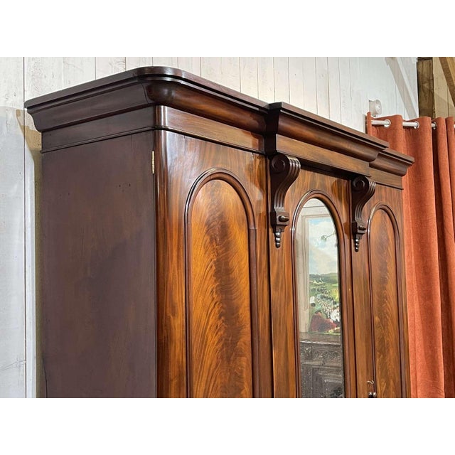 19th Century Victorian Mahogany Wardrobe For Sale - Image 18 of 18