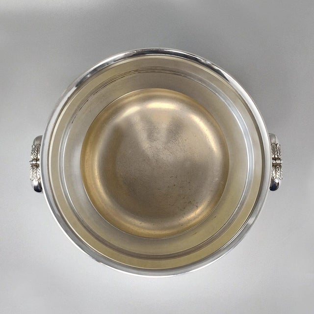 Vintage Silver-Plated Sully Champagne & Ice Bucket from Christofle, 1950s For Sale - Image 6 of 11