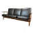 Vintage Danish Mid Century Modern "Cigar" Ge-240 Sofa by Hans Wagner for Getama For Sale