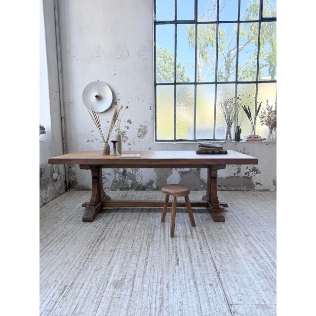 1950s Monastery Table in Oak, 1950s For Sale - Image 5 of 18