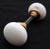 Traditional Pair of Vintage Round Milk Glass Door Knobs For Sale - Image 3 of 7
