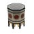 Elegant and traditional, these Moroccan side or end tables are crafted from wood and feature intricate metal overlay work...