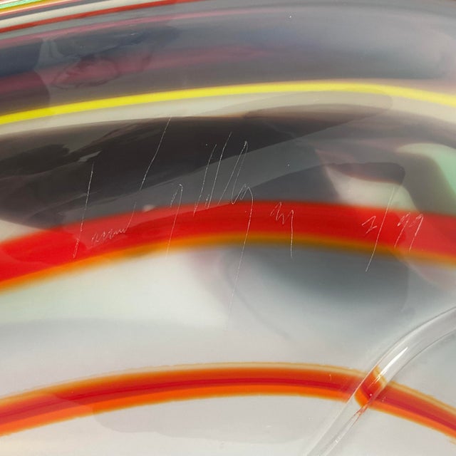 Transparent Monumental Murano Mid Century Art Glass For Sale - Image 8 of 16