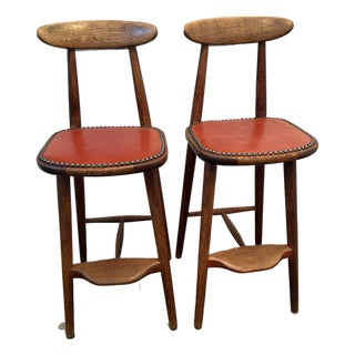 MCM Counter Stools Iconic Danish Design by Vilhelm Wohlert for Stolefabriken Odense For Sale