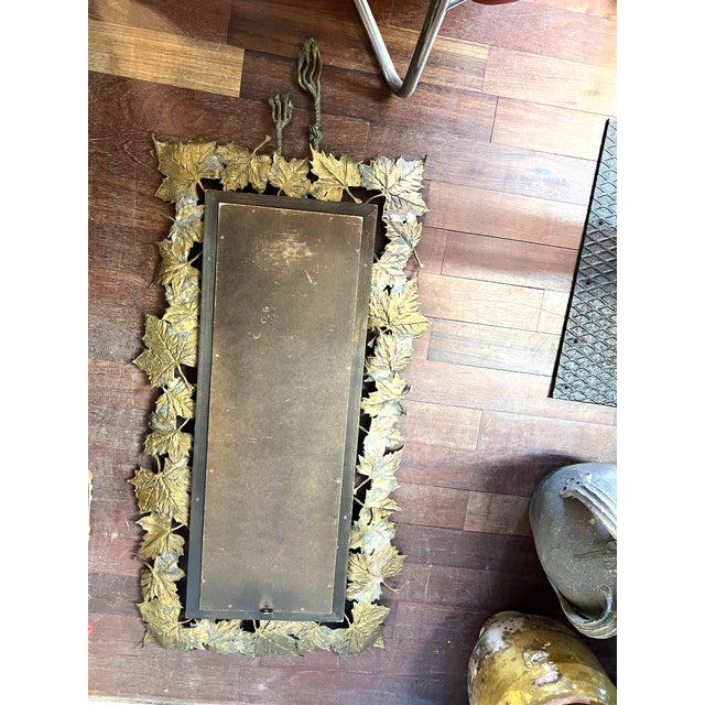 Vintage Mirror in Bronze, 1950s For Sale - Image 12 of 13