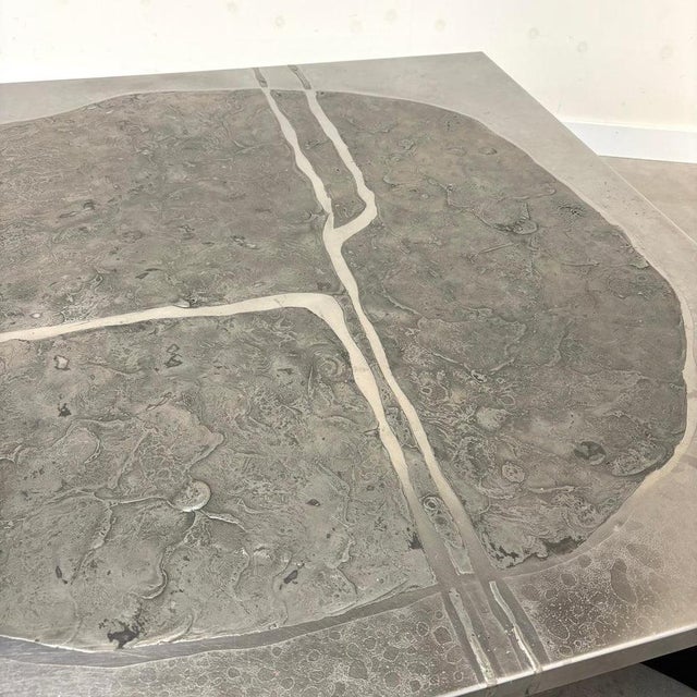 Heinz Lilienthal Etched Stainless Steel Coffee Table, 1970s For Sale - Image 11 of 15