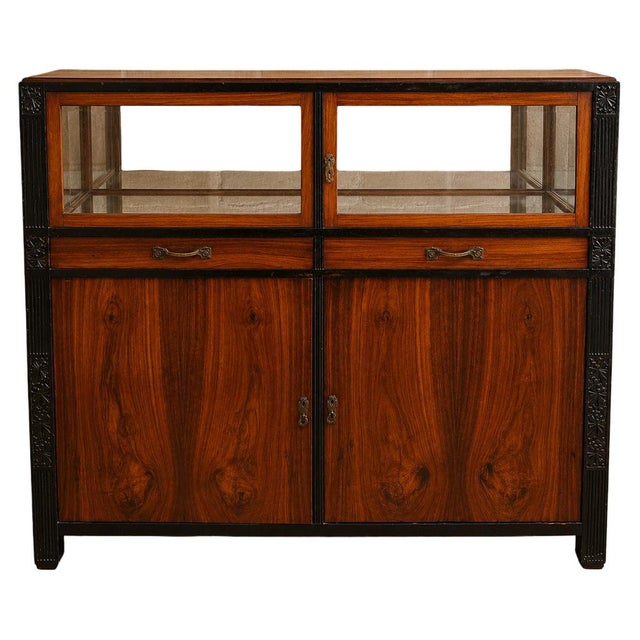 Art Deco Wooden Display Cabinet, 1930s For Sale - Image 10 of 10