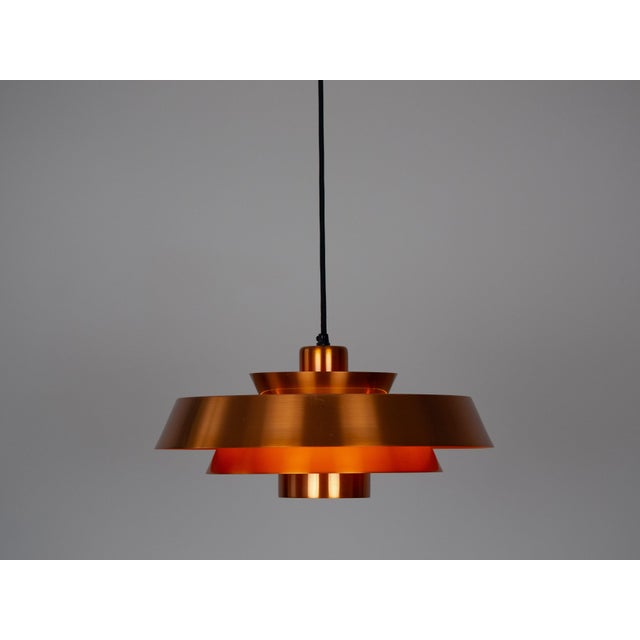 1960s Vintage Danish Nova Pendant Lamps by Jo Hammerborg for Fog & Mørup, 1963, Set of 2 For Sale - Image 5 of 18