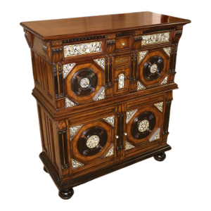 Maitland Smith Mother of Pearl Walnut English 17th Century Style Dresser Chest