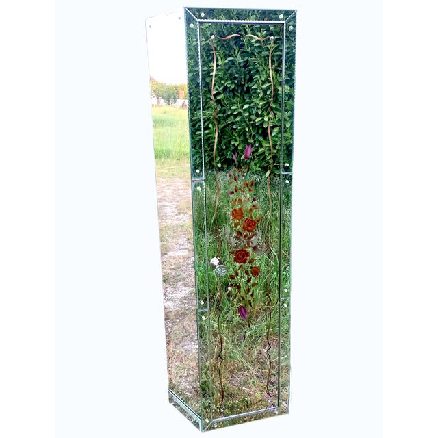 1940s Art Deco Corner Mirrored Cabinet, 1940s For Sale - Image 5 of 12