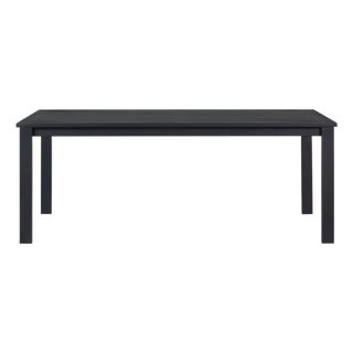 Sardinia Outdoor Aluminum Dining Table - Black For Sale