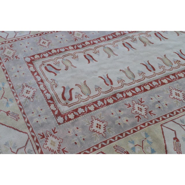 1970s Boho Style Hand Knotted Milas Area Rug For Sale In Sacramento - Image 6 of 12