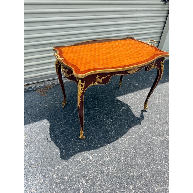 DIMENSIONS Length: 38 inches Width: 23 inches Height: 33 inches Elevate your space with this exceptional French Louis...