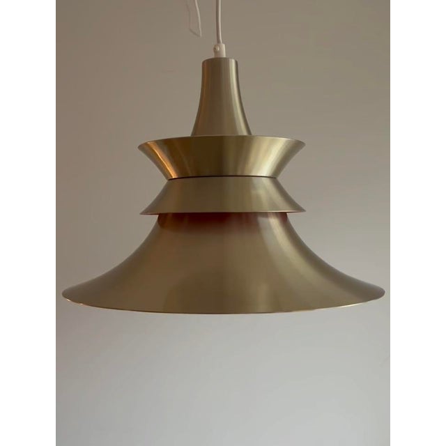Mid-Century Modern Pendant Lamp attributed to Bent Nordsted for Lyskær, 1970s For Sale - Image 3 of 10